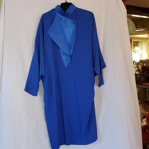 neiman marcus blue dress Rae | Powder BLUE Maxi Dress With One-Sleeve Cape